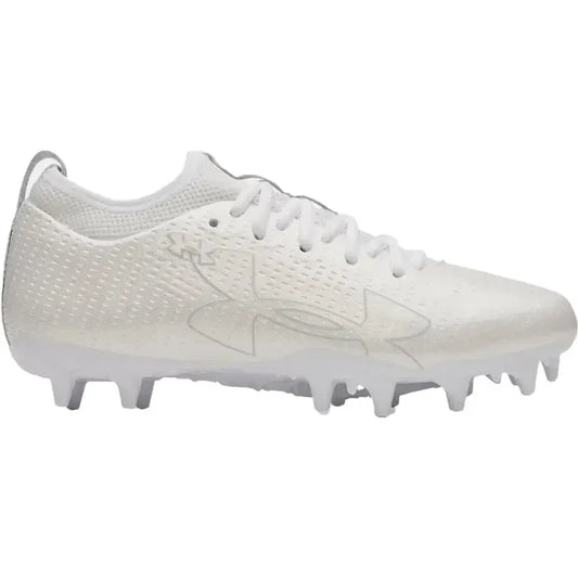 UA Blur Select Jr. Football Cleats White Color