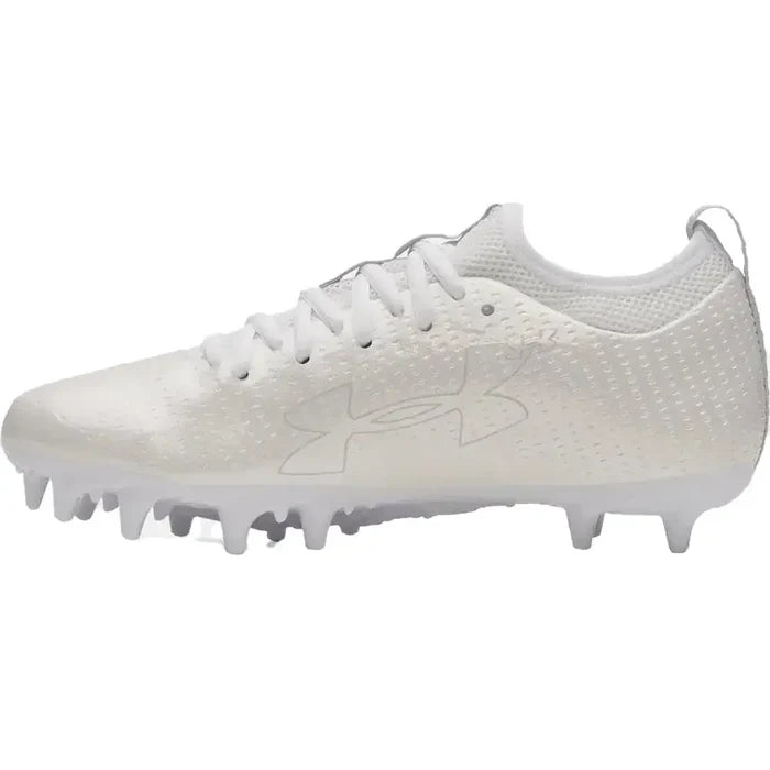 UA Blur Select Jr. Football Cleats White Color