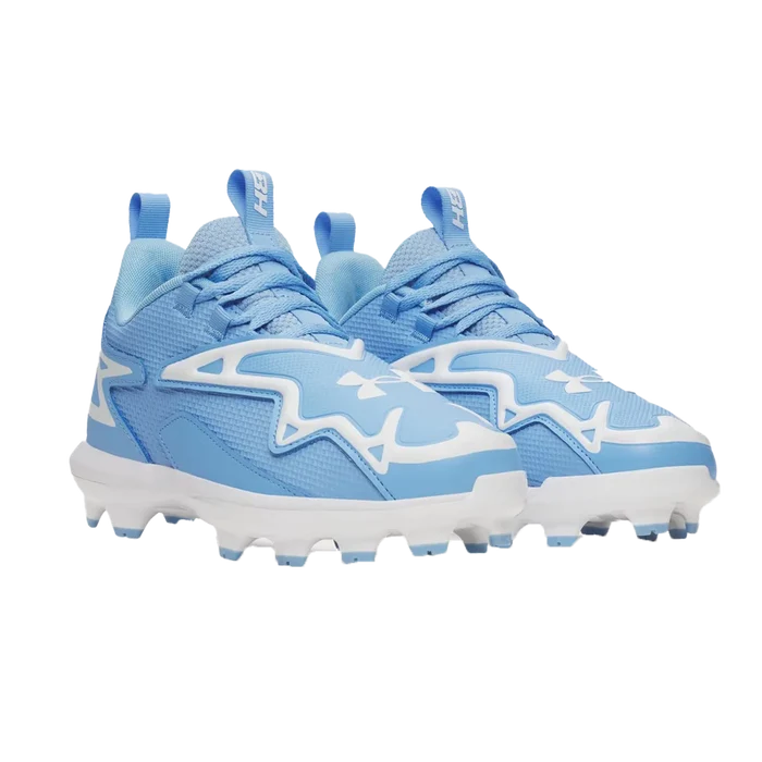 UA Boys' Harper 11 TPU Jr Baseball Cleats Blue Color
