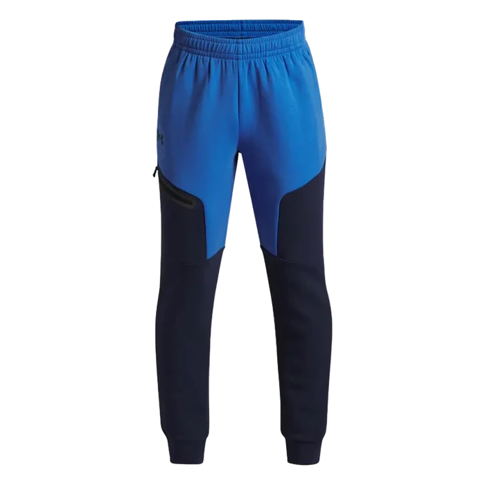 UA Boys Unstoppable Fleece Joggers Navy Color