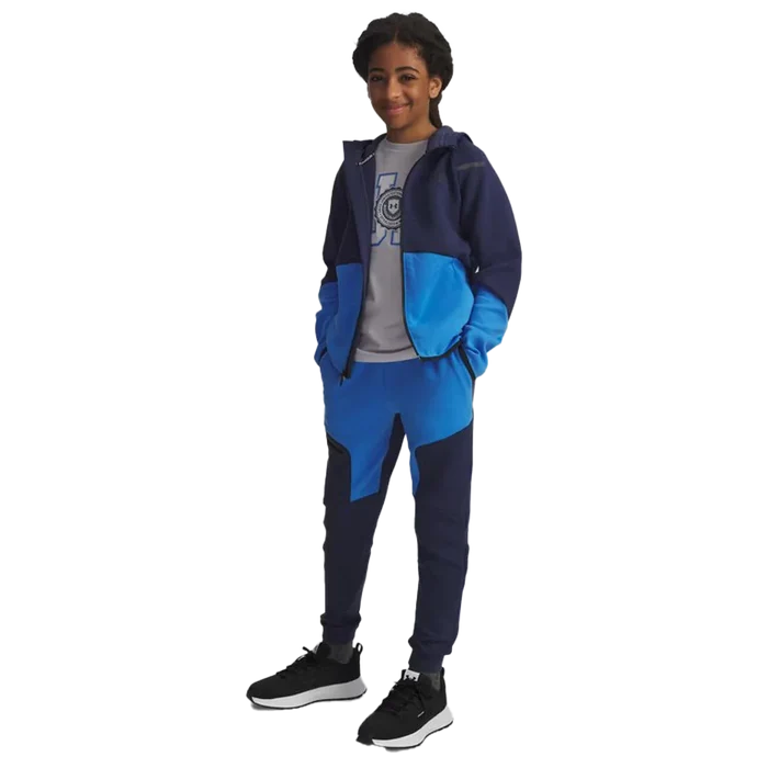UA Boys Unstoppable Fleece Joggers Navy Color