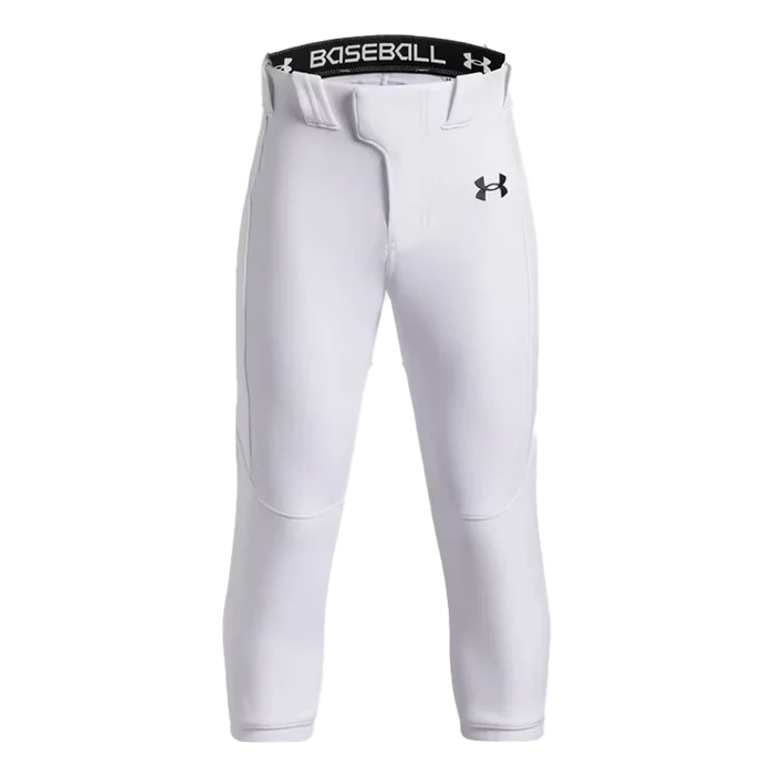 UA Boys Utility Elite Tweener Pants White Color