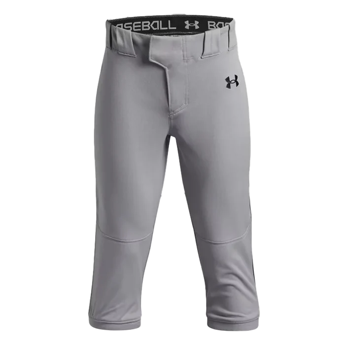 UA Boys Utility Pro Knicker Piped Pants Gray Color