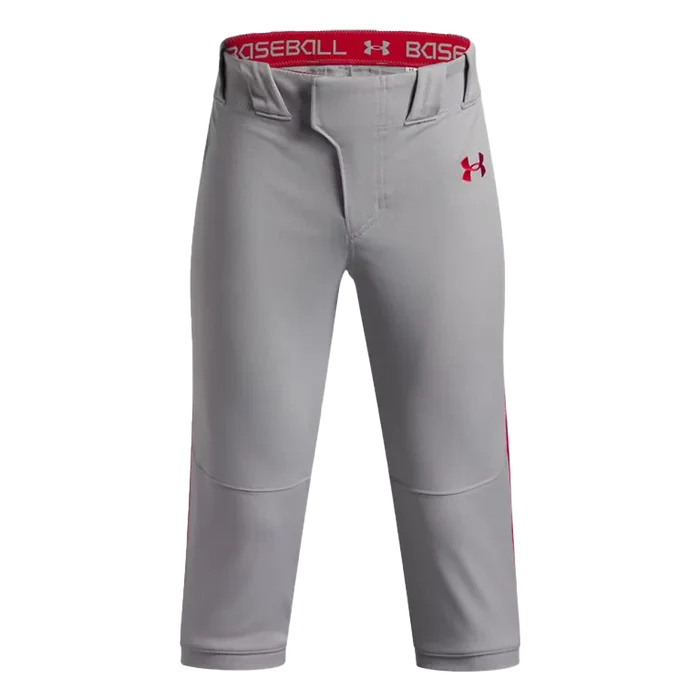 UA Boys Utility Pro Knicker Piped Pants Red Color