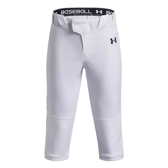 UA Boys Utility Pro Knicker Piped Pants White Color