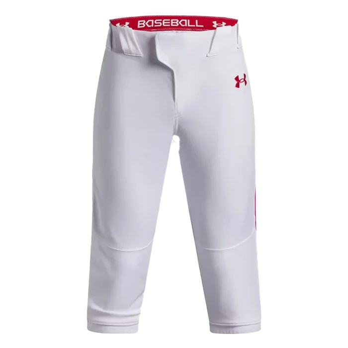 UA Boys Utility Pro Knicker Piped Pants Red Color.