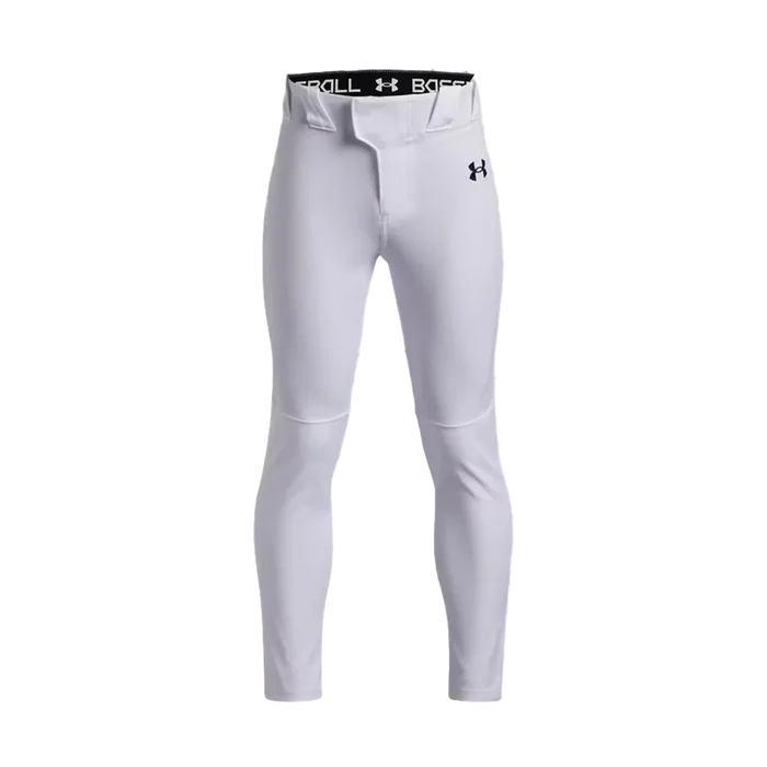 UA Boys' Utility Pro Tapered Pants White Color