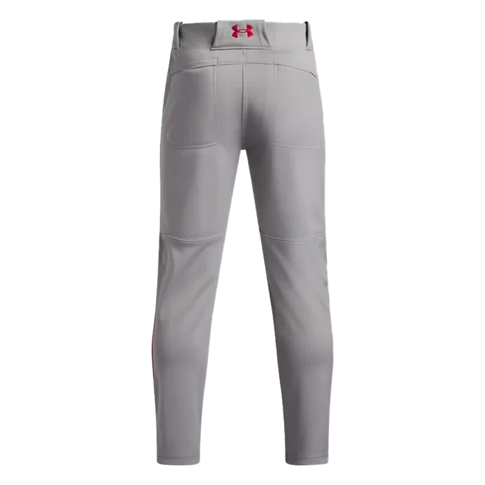 UA Boys Utility Pro Tapered Piped Pants Red Color