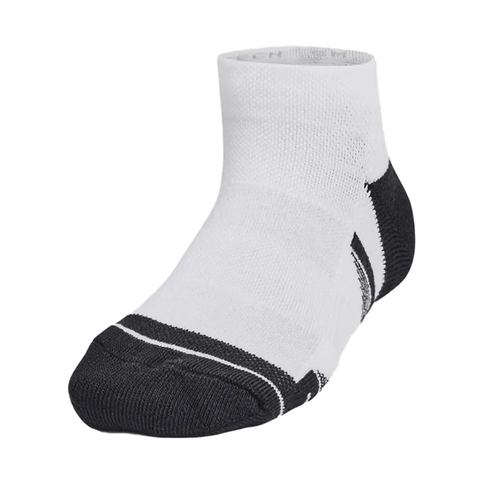 UA Kid's Performance Tech™ 6-Pack Low Cut Socks White/Grey Color.