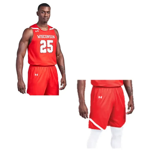 UA Kids Reversible Clutch 2 Set-  Jersey and Short Red Color