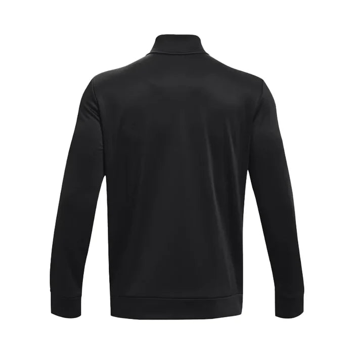 UA Men's Armour Fleece® ¼ Zip Black Color.