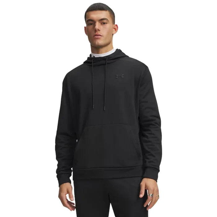 UA Men's Armour Fleece® Hoodie Black Color.