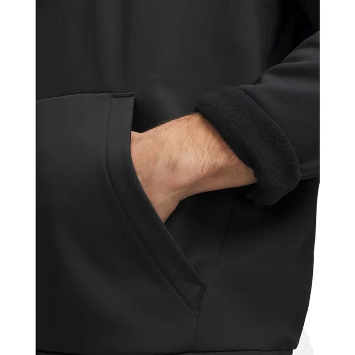 UA Men's Armour Fleece® Hoodie Black Color.