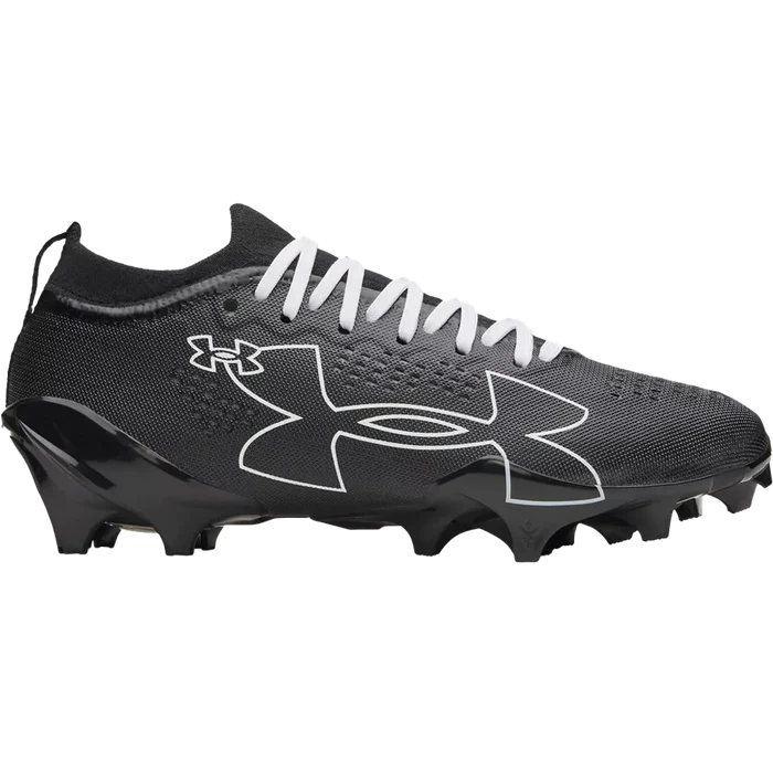 UA Men's Blur Pro Football Cleats black Color.