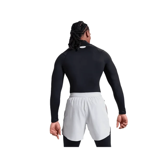 UA Men's ColdGear Elite Compression Mock Long Sleeve black Color