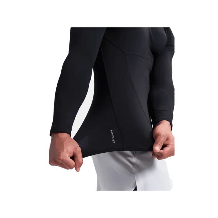 UA Men's ColdGear Elite Compression Mock Long Sleeve black Color