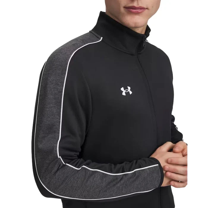 UA Men's Command Warm-Up Full Zip Black Color.