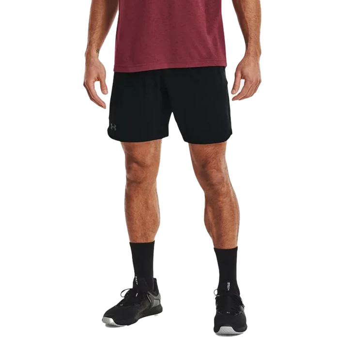 UA Men's Elevated Woven 8.25" Shorts 2.0 Black Color
