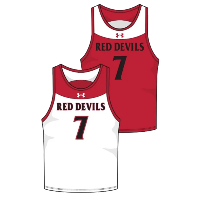 Men's Gilman Color block Pinnie Pair Red/White Color