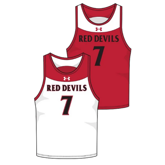 Men's Gilman Color block Pinnie Pair Red/White Color