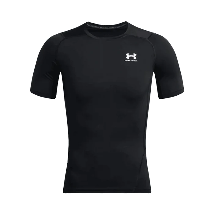 UA Men's HeatGear Armour Short Sleeve Black color.