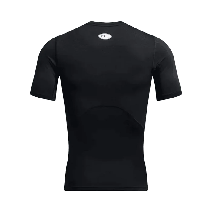 UA Men's HeatGear Armour Short Sleeve Black color.