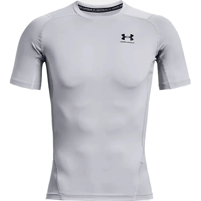 UA Men's HeatGear Armour Short Sleeve Gray color