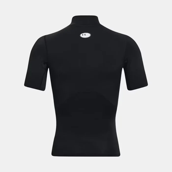 UA Men's HeatGear® Compression Mock Short Sleeve Black Color