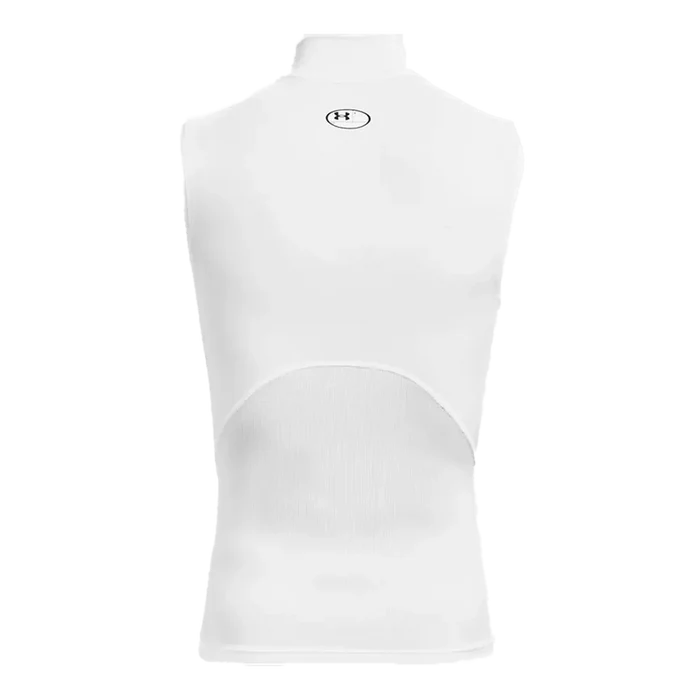 UA Men's HeatGear Mock Sleeveless White Color