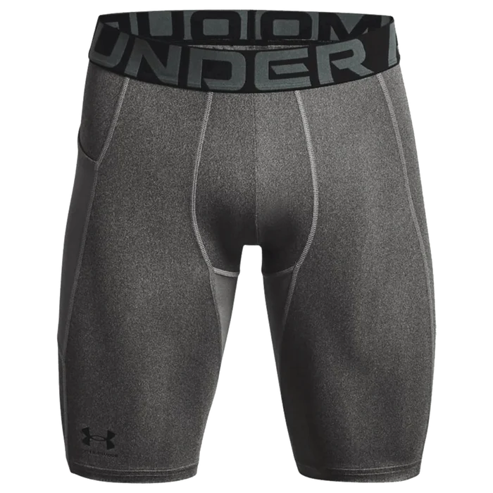UA Men's HeatGear Pocket Long Shorts Grey Color