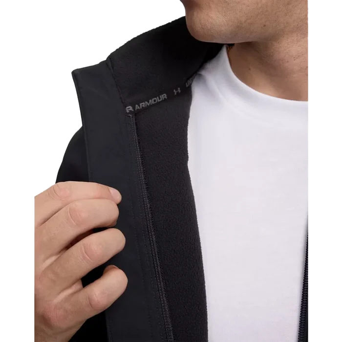 UA Men's Hockey Softshell Jacket Black Color