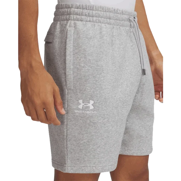 UA Men's Icon Fleece 7.75" Shorts Grey Color