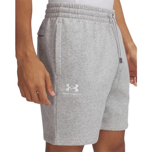 UA Men's Icon Fleece 7.75" Shorts Grey Color
