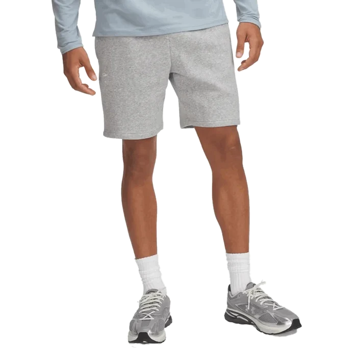 UA Men's Icon Fleece 7.75" Shorts Grey Color