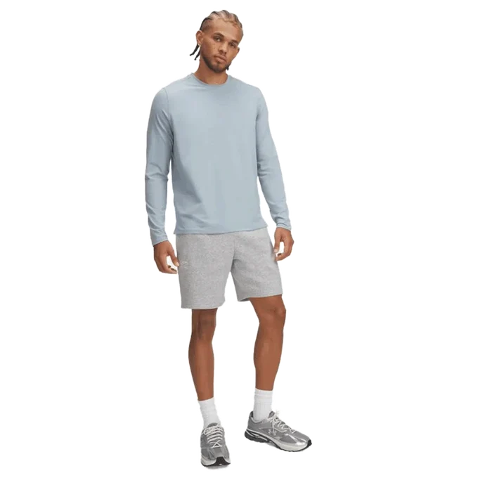 UA Men's Icon Fleece 7.75" Shorts Grey Color