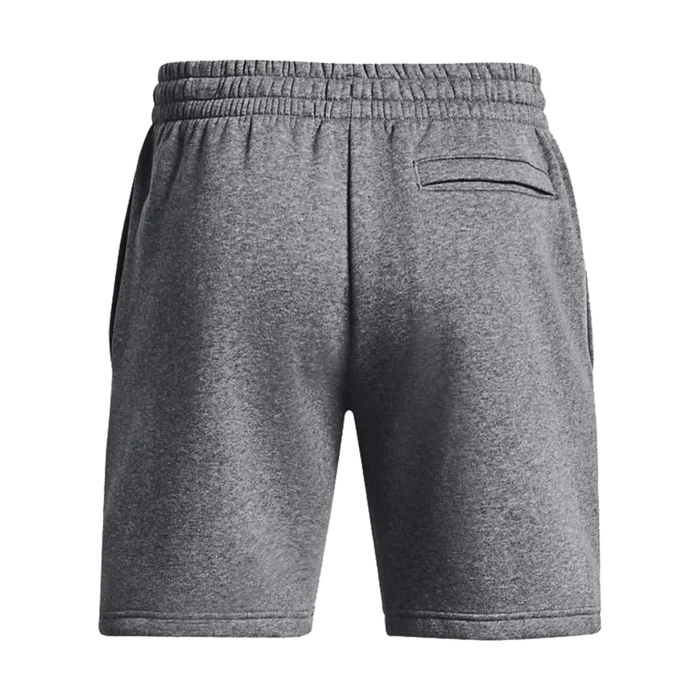 UA Men's Icon Fleece 7.75" Shorts Grey Color.