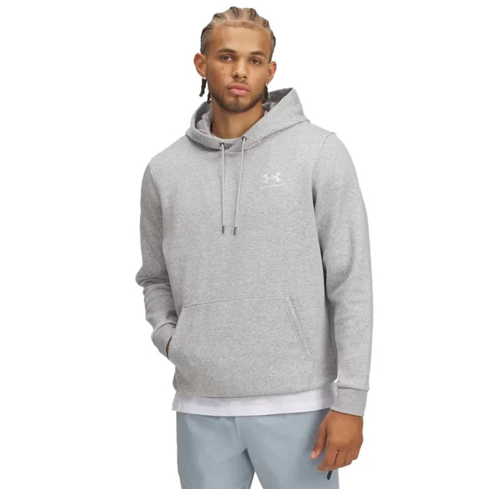 UA Men's Icon Fleece Hoodie Gray Color.