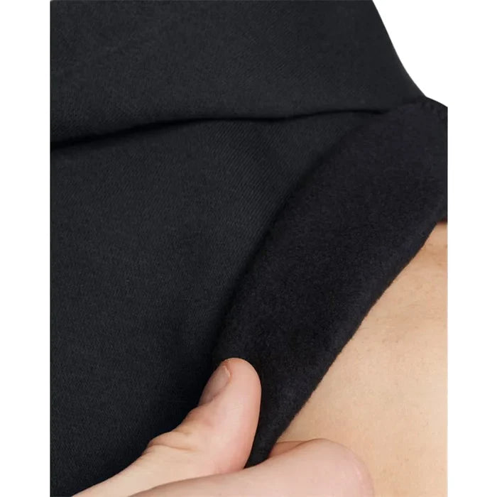 UA  Men's Icon Fleece  Sleeveless Hoodie Black Color.