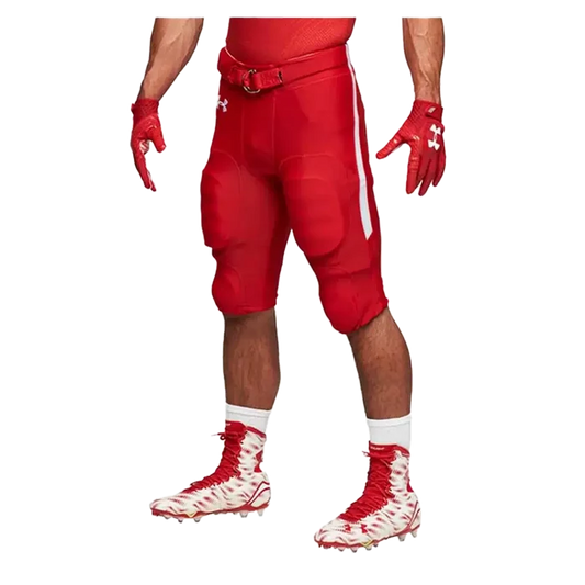 UA Men's Integrated Football Pant Red Color