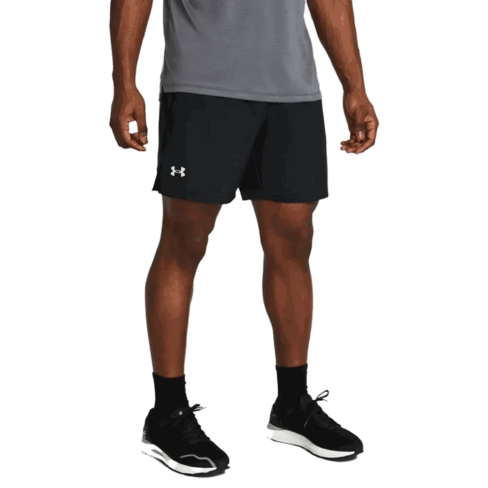 UA Men's  Launch Unlined 7" Shorts Black Color