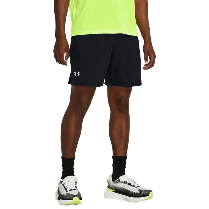 UA Men's  Launch Unlined 7" Shorts Black Color
