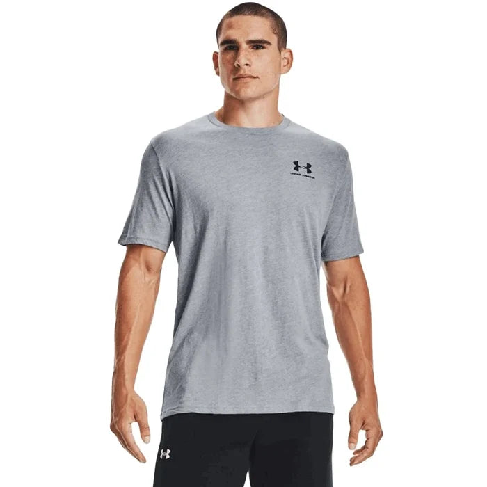 UA Men's Left Chest Logo Short Sleeve Grey Color