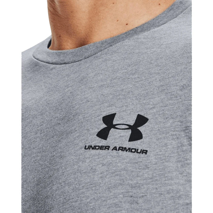 UA Men's Left Chest Logo Short Sleeve Grey Color