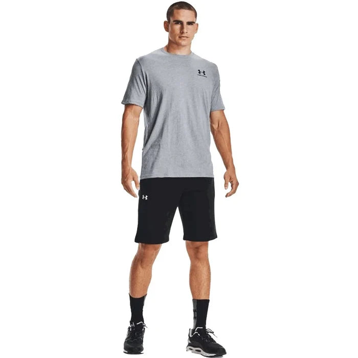 UA Men's Left Chest Logo Short Sleeve Grey Color
