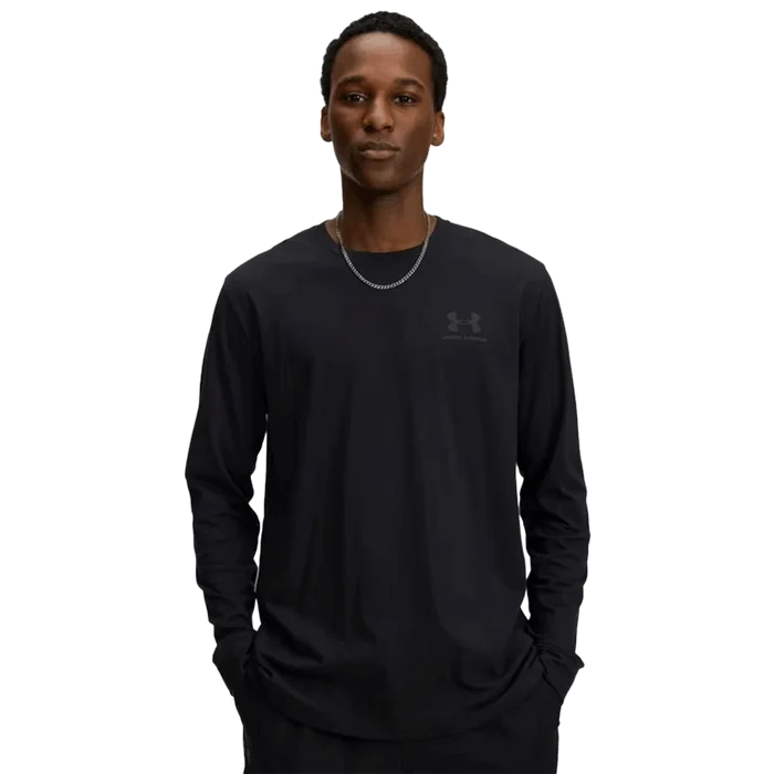 UA Men's Left Chest Long Sleeve back color