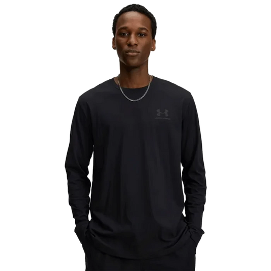 UA Men's Left Chest Long Sleeve back color