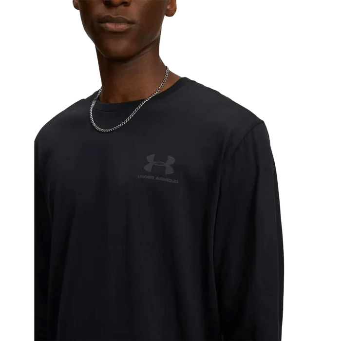 UA Men's Left Chest Long Sleeve back color