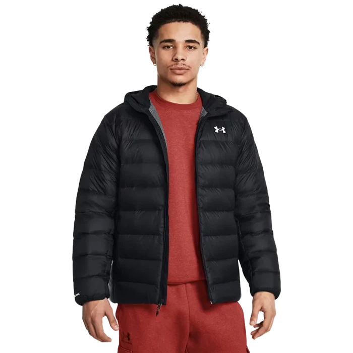 UA Men's Legend Down Hooded Jacket Black Color