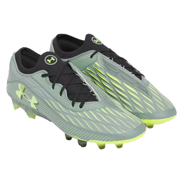UA Men's Magnetico Elite 4 FG Soccer Cleats Pair  Grey Color.
