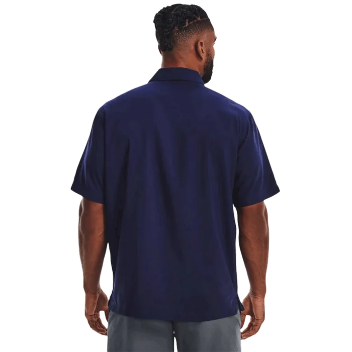 UA Men's Motivator Coach's Button Up Shirt Navy Color